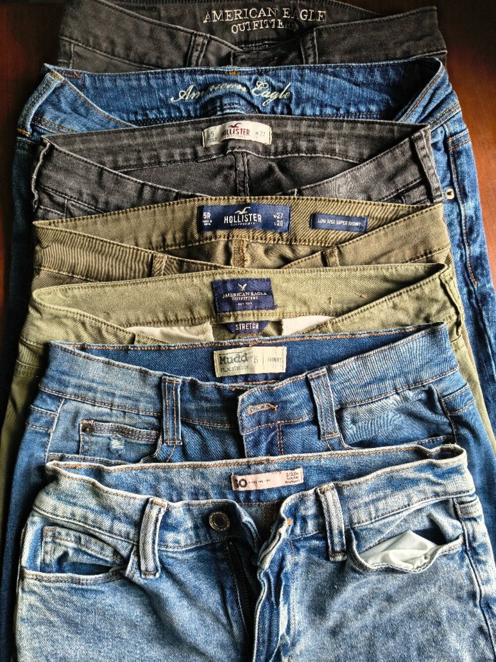 Y2K Jeans Bundle of 7 | American Eagle, Hollister, Mudd | Low Rise Size 3-6